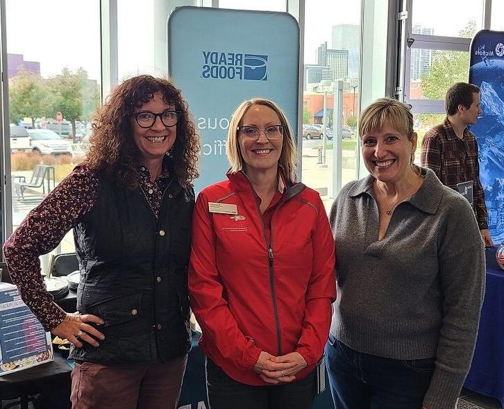 Amy Olson, Ready Foods; Shannon Roe, MSU Denver, Mickele Bragg, Schacht Spindle. All three are on the Women in Manufacturing Colorado Chapter Board of Directors.